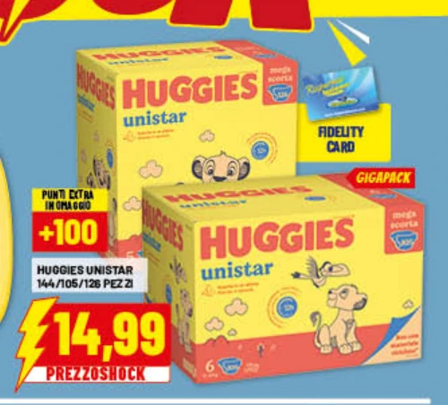Pannolini Unistar Gigapack - Huggies