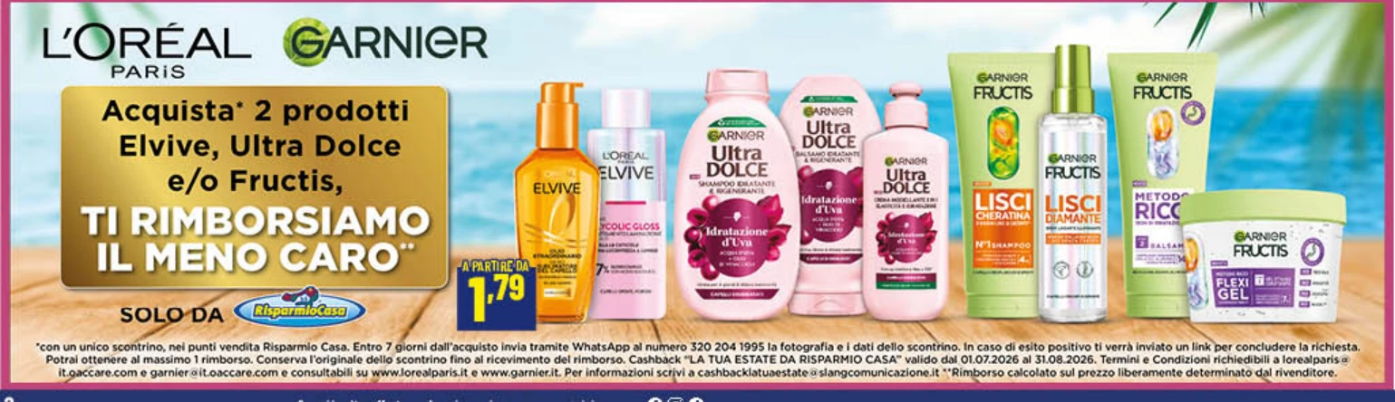 Prodotti Elvive, Ultra Dolce e/o Fructis assortiti - L'Oréal / Garnier