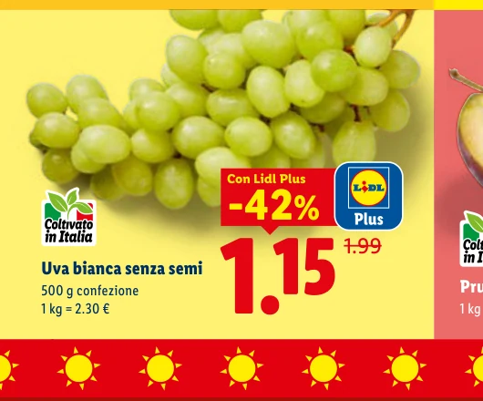Uva bianca senza semi