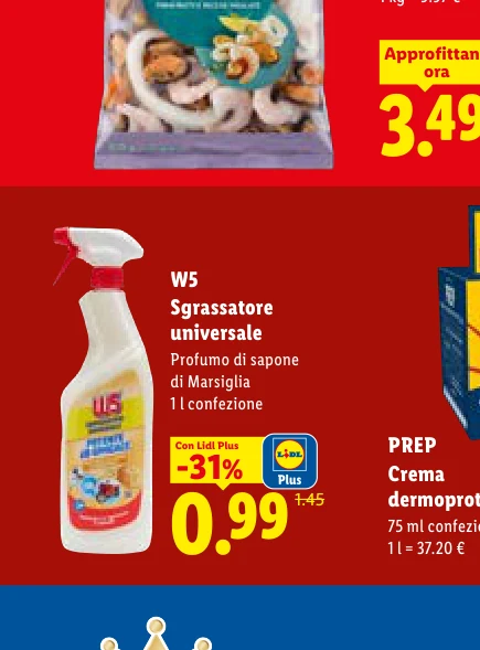 W5 Sgrassatore universale Profumo di sapone di Marsiglia