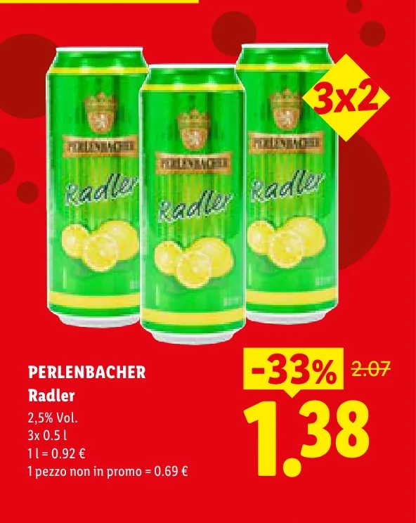 Radler 2,5% Vol. - Perlenbacher