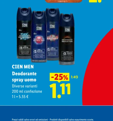 CIEN MEN Deodorante