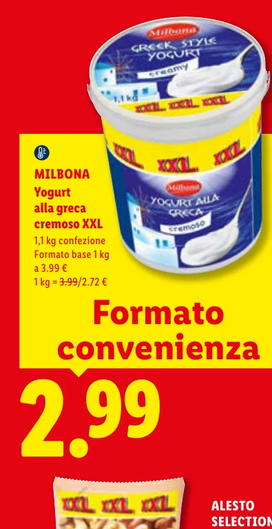 MILBONA Yogurt alla greca cremoso XXL