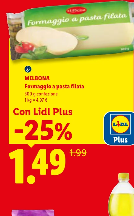 MILBONA Formaggio a pasta filata