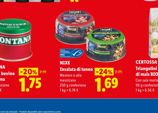 NIXE Insalata di tonno