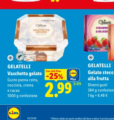 GELATELLI Vaschetta gelato