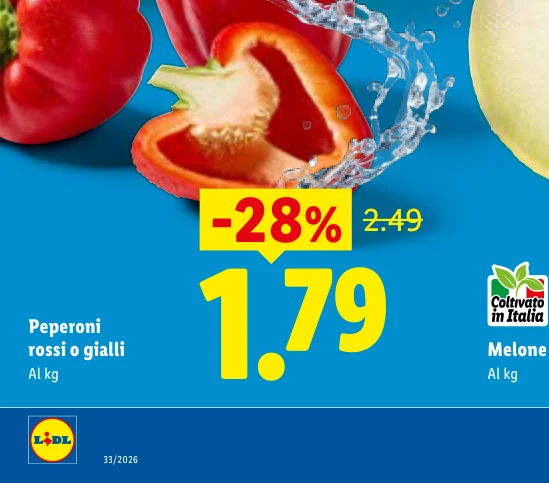 Peperoni rossi o gialli