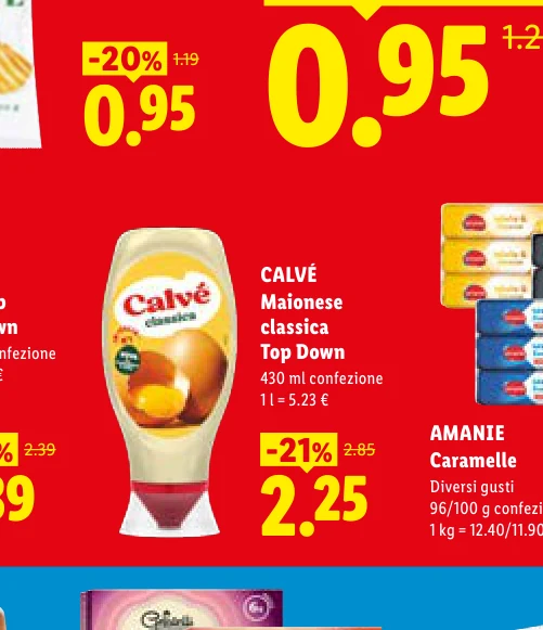 CALVÉ Maionese classica Top Down