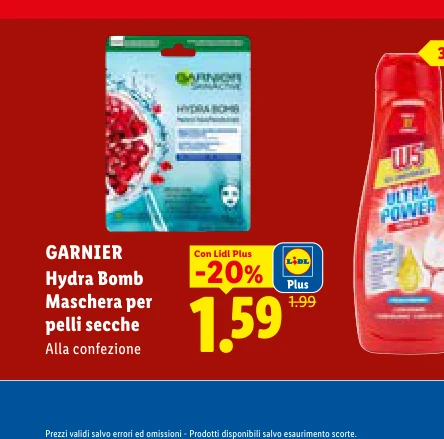 GARNIER Hydra Bomb Maschera per pelli secche