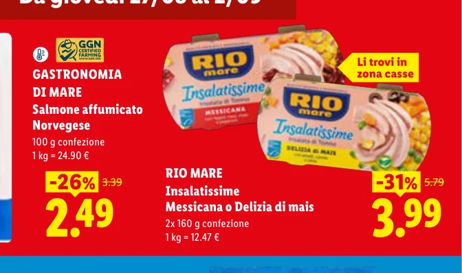 RIO MARE Insalatissime Messicana o Delizia di mais