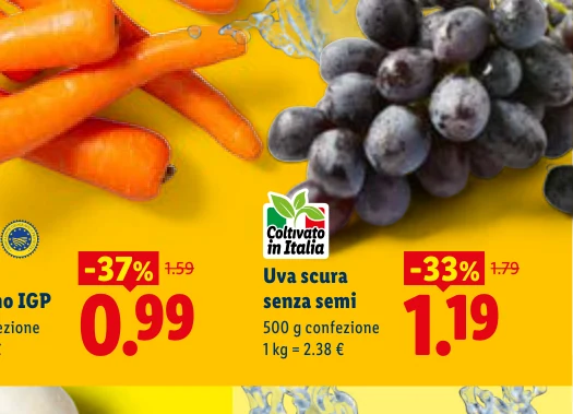 Uva scura senza semi