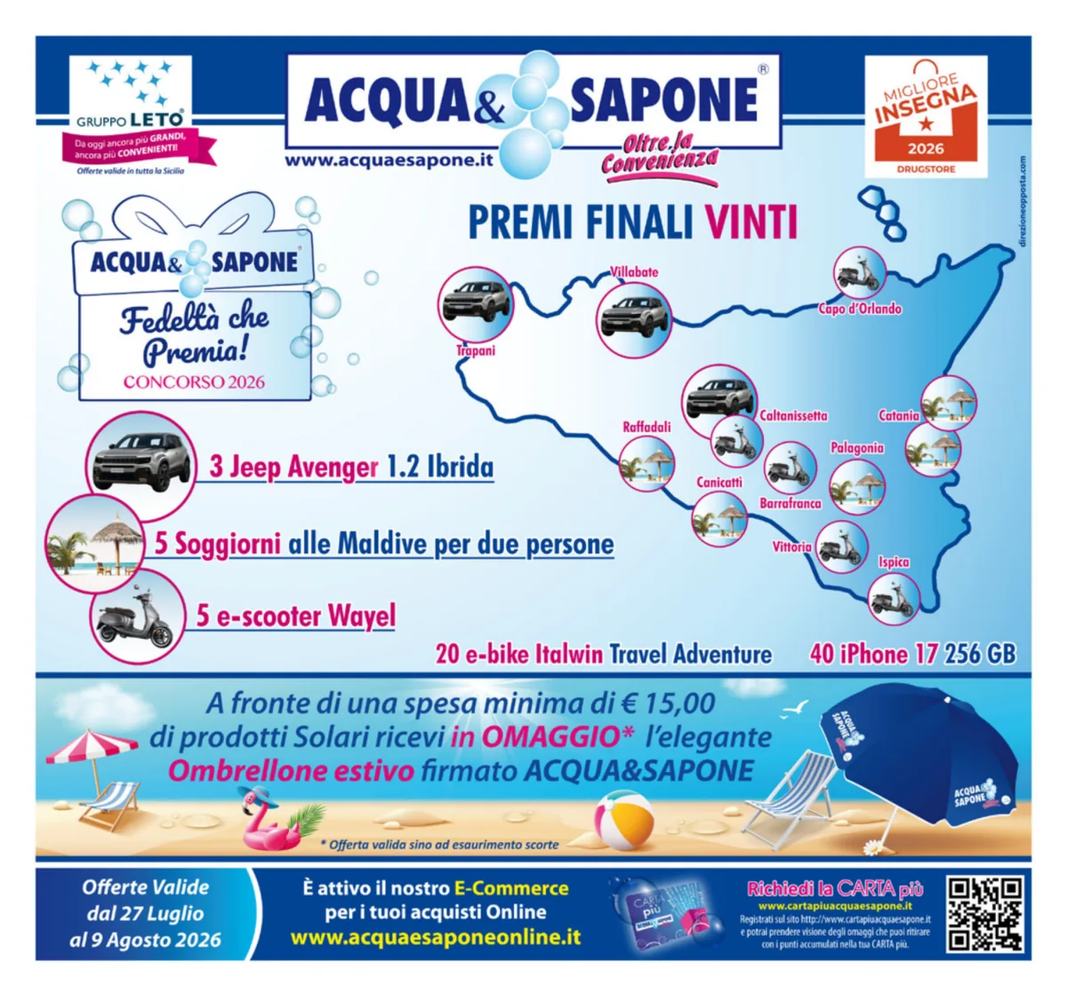 Volantino Acqua e Sapone a Siracusa