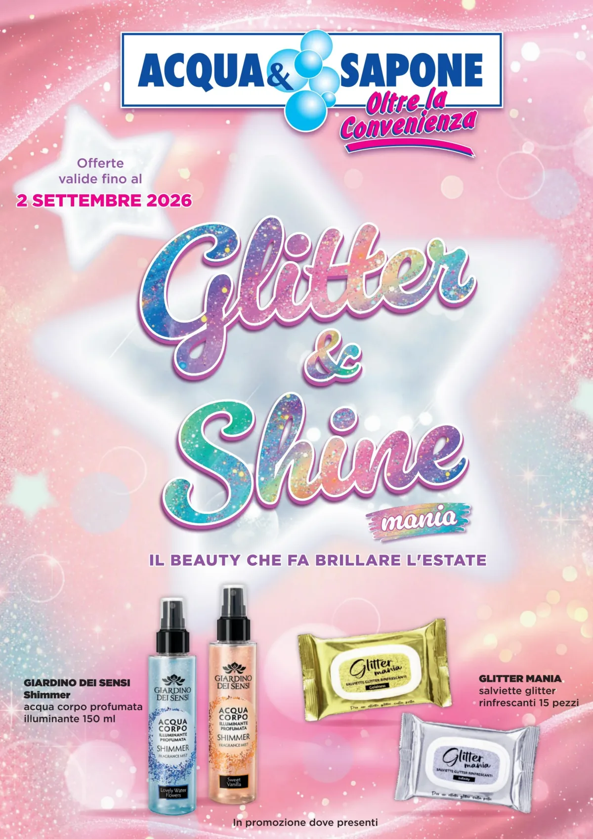 Volantino Acqua e Sapone a Olbia