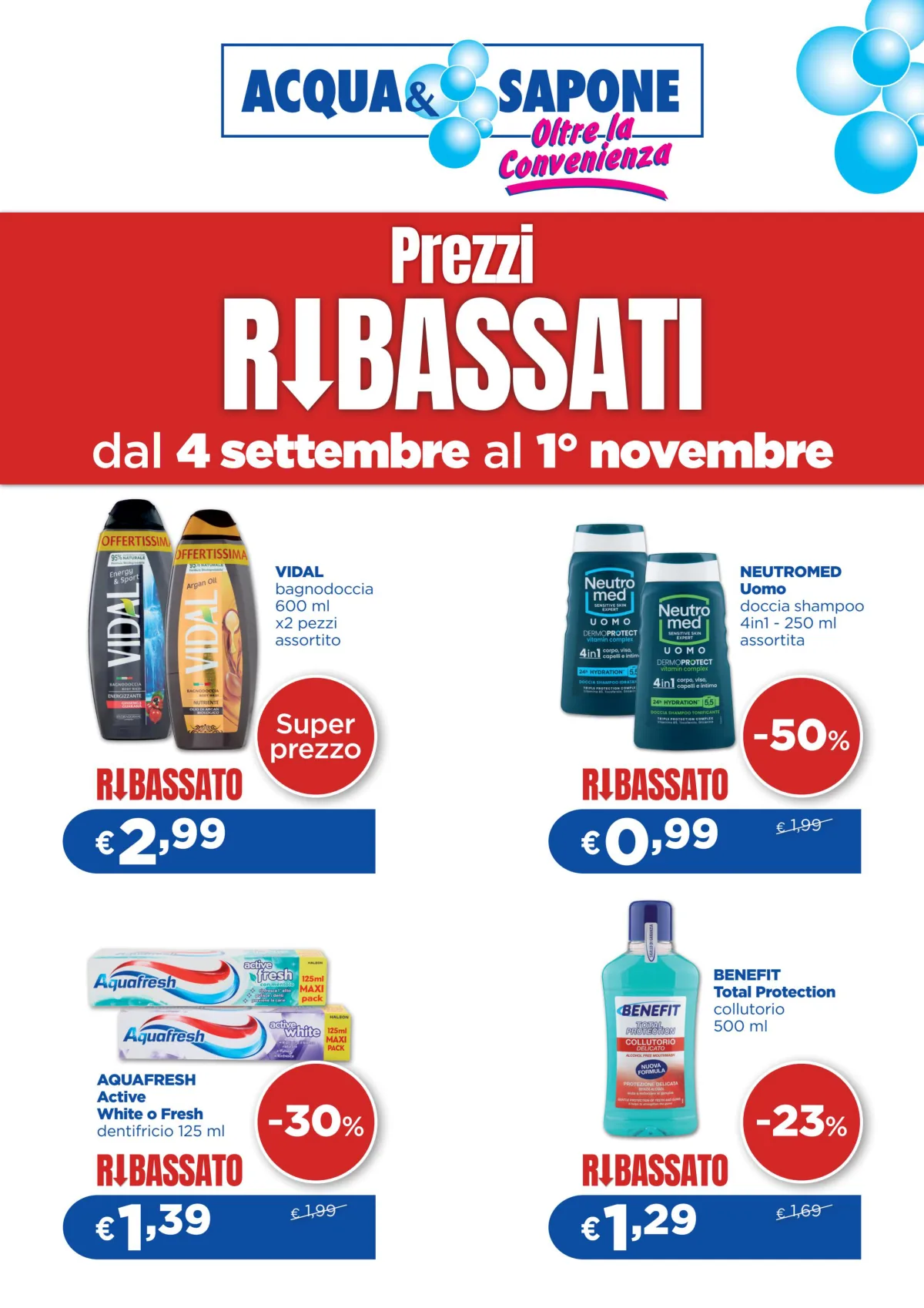 Volantino Acqua e Sapone