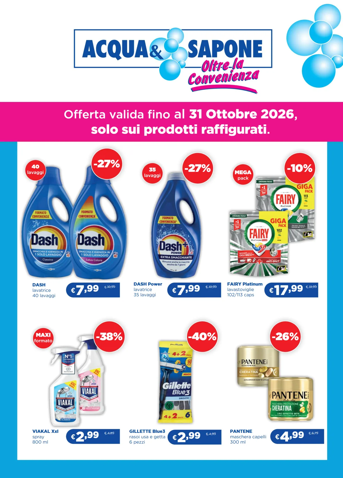 Volantino Acqua e Sapone