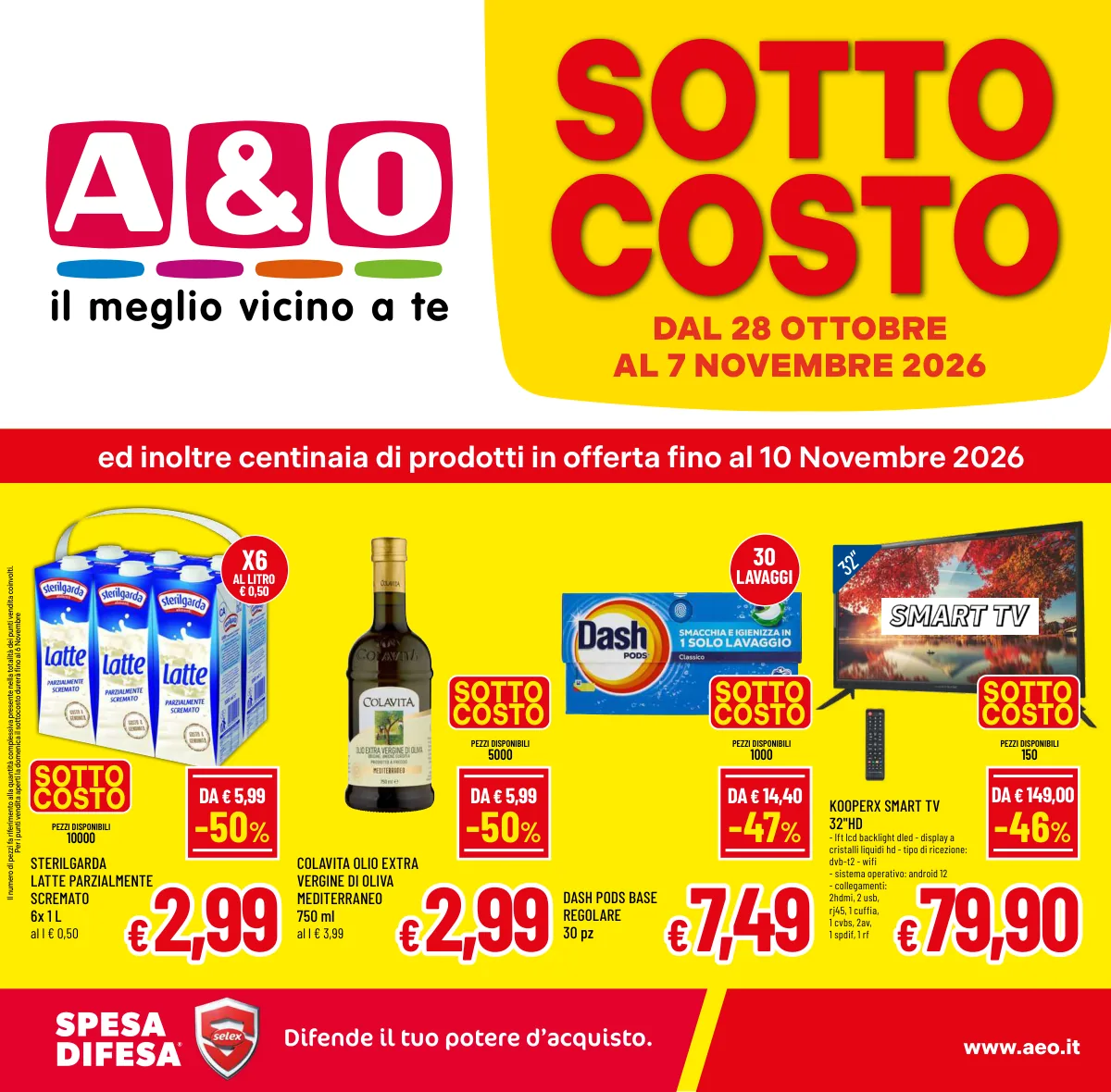 Copertina volantino AeO