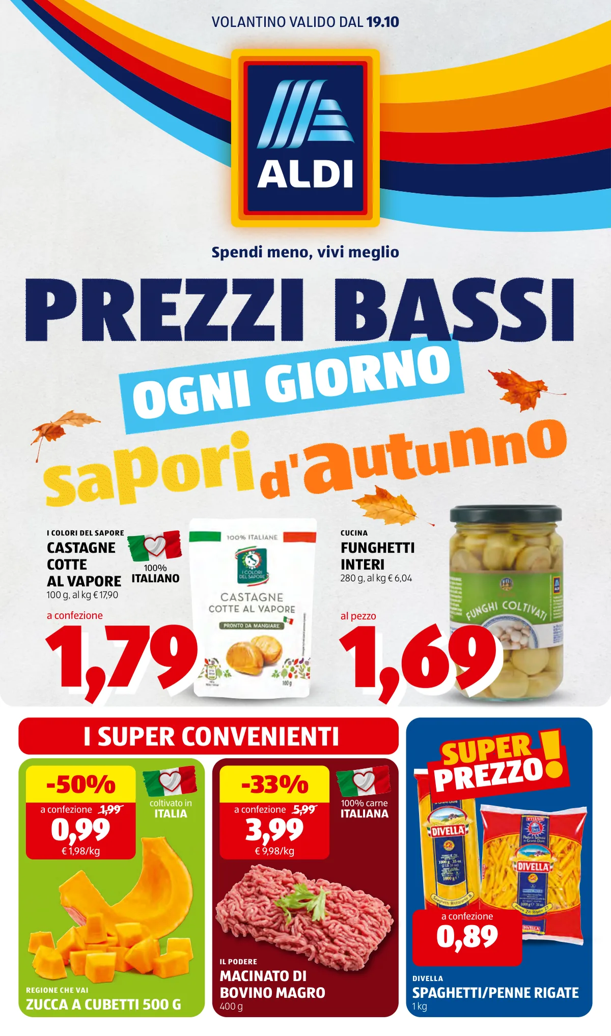 Copertina volantino aldi
