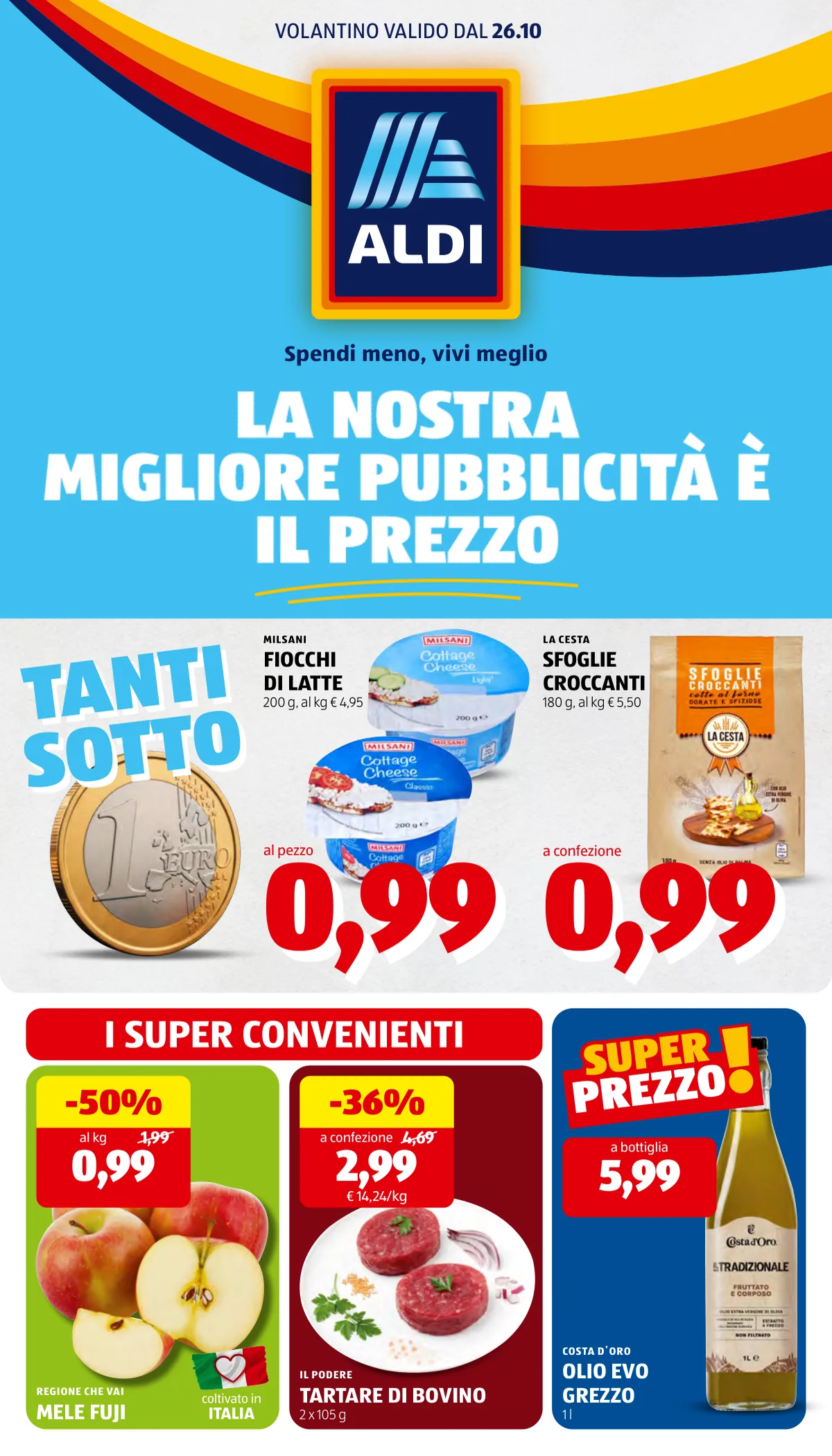 Copertina volantino aldi
