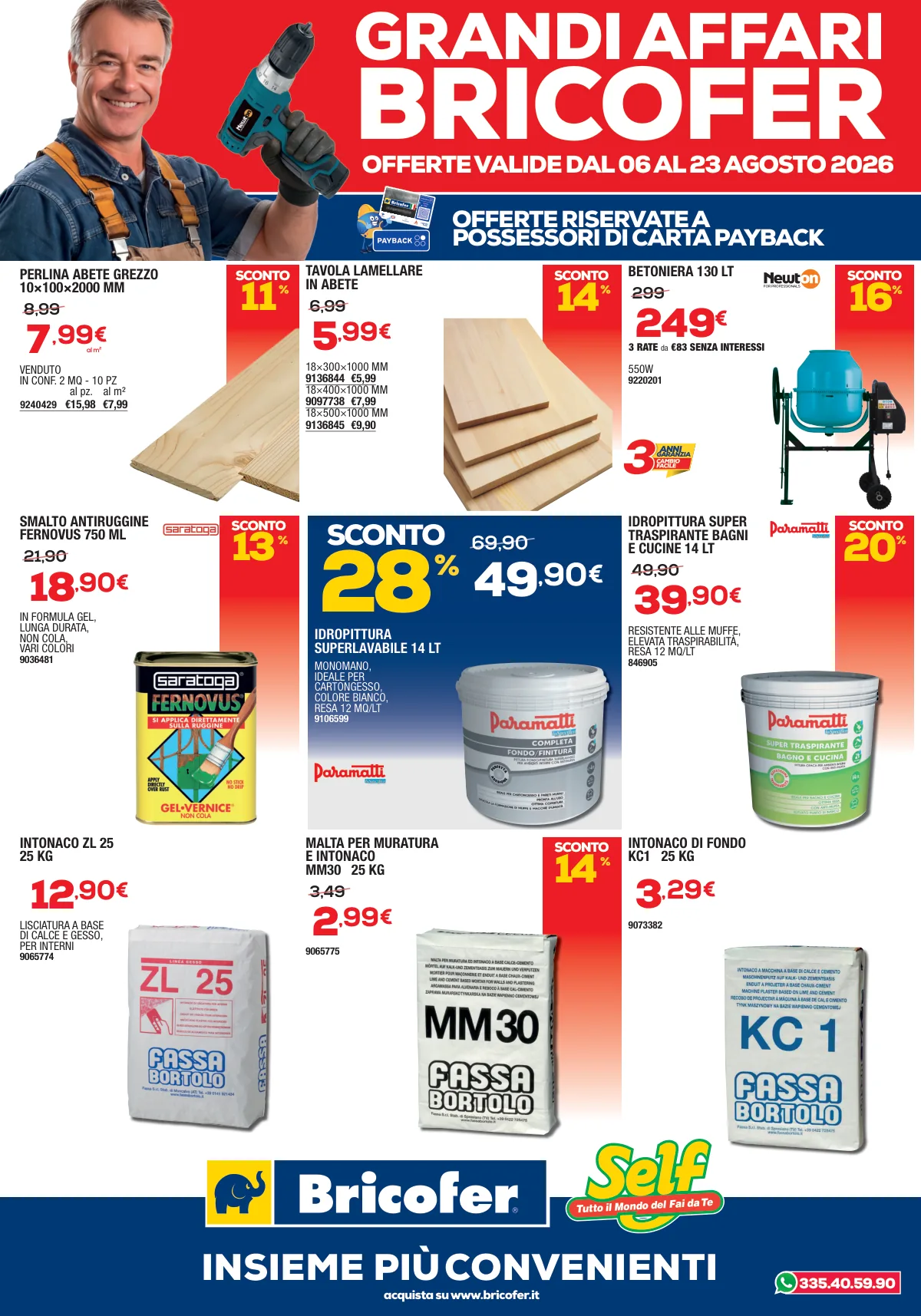 Volantino Bricofer offerte Paderno Dugnano