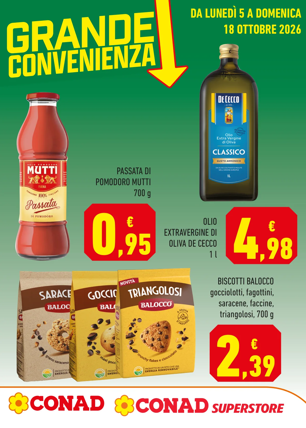 Copertina volantino Conad Superstore