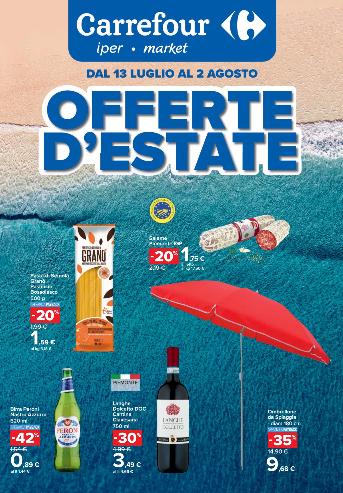 Volantino carrefour iper a MONCALIERI
