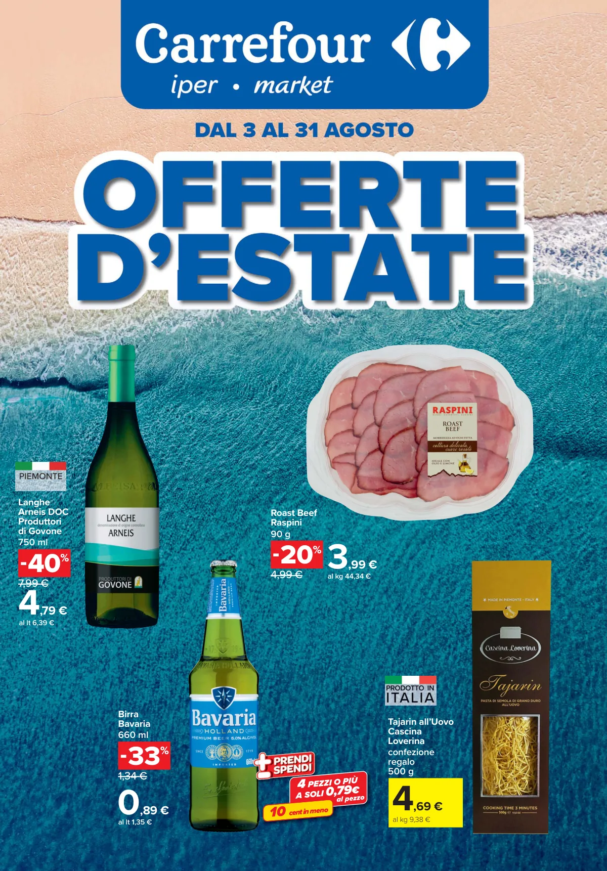 Volantino carrefour iper a MONCALIERI
