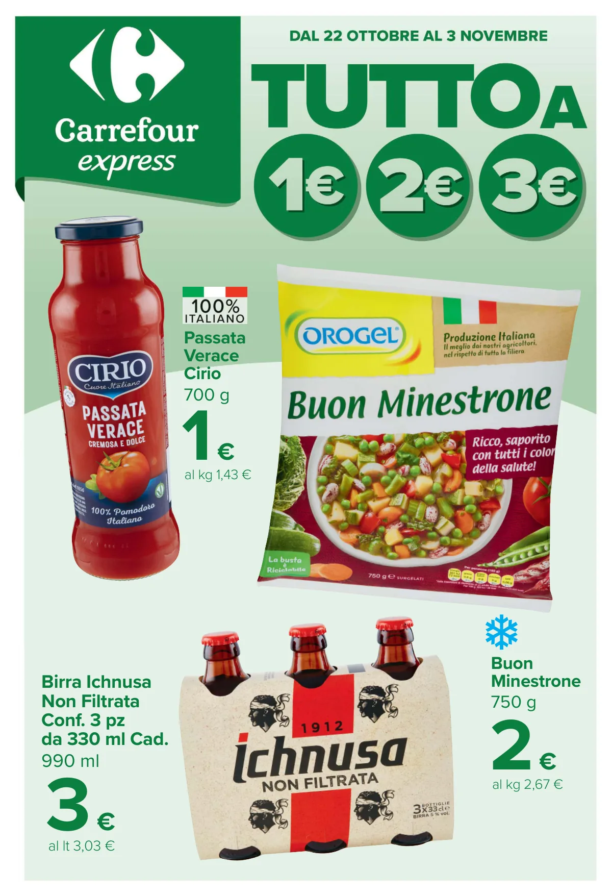 Copertina volantino carrefour express
