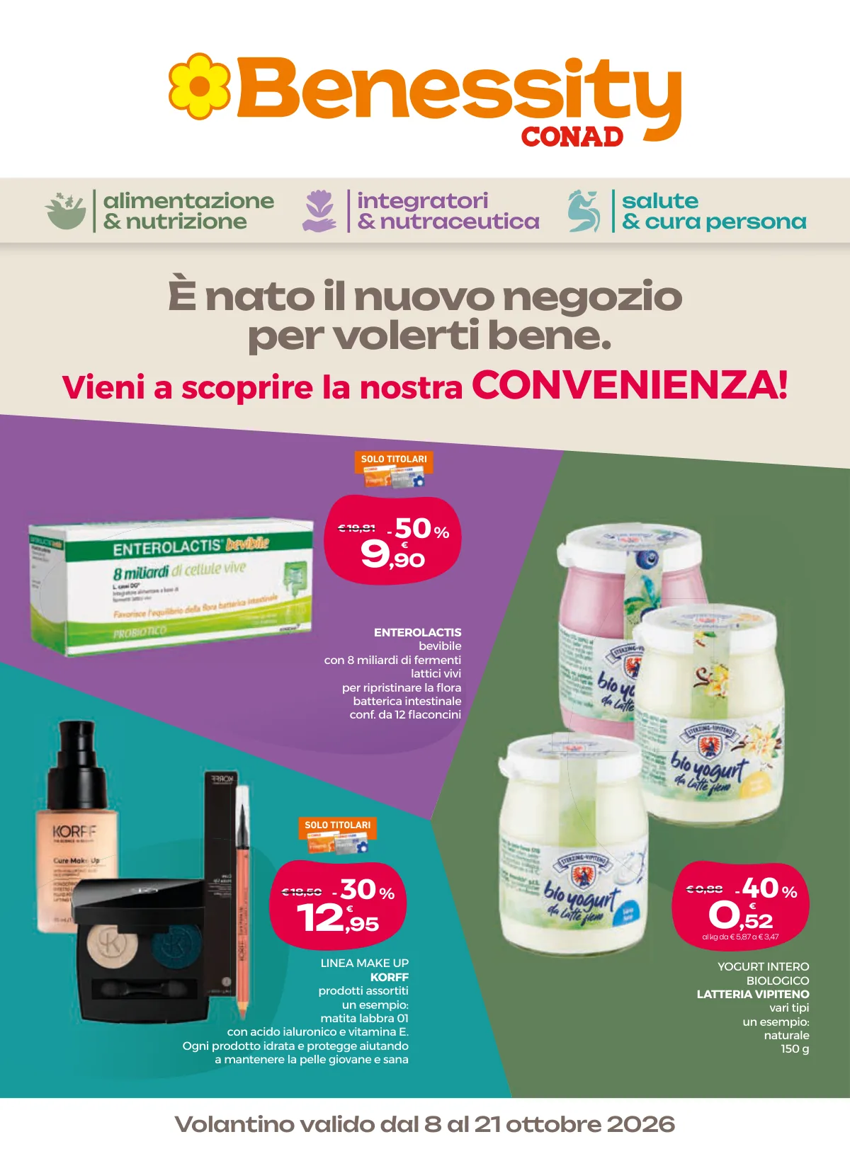 Copertina volantino Benessity Conad