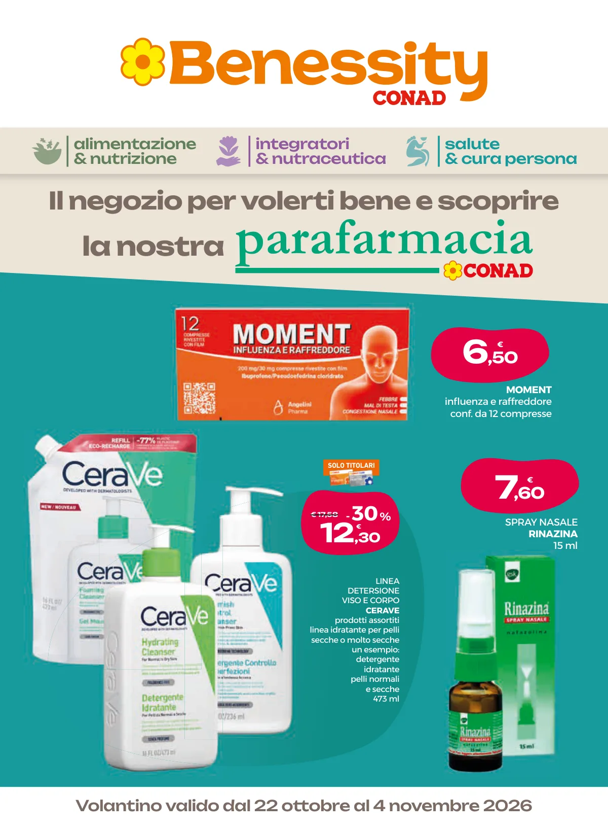 Copertina volantino Benessity Conad