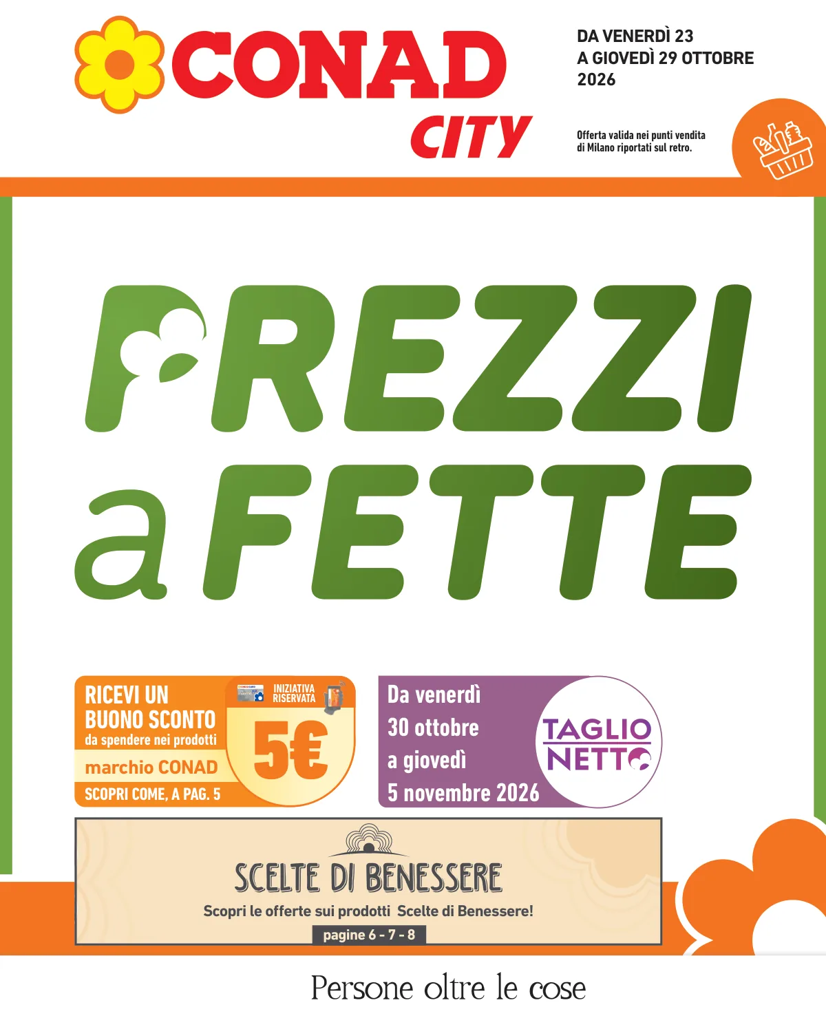 Copertina volantino Conad City