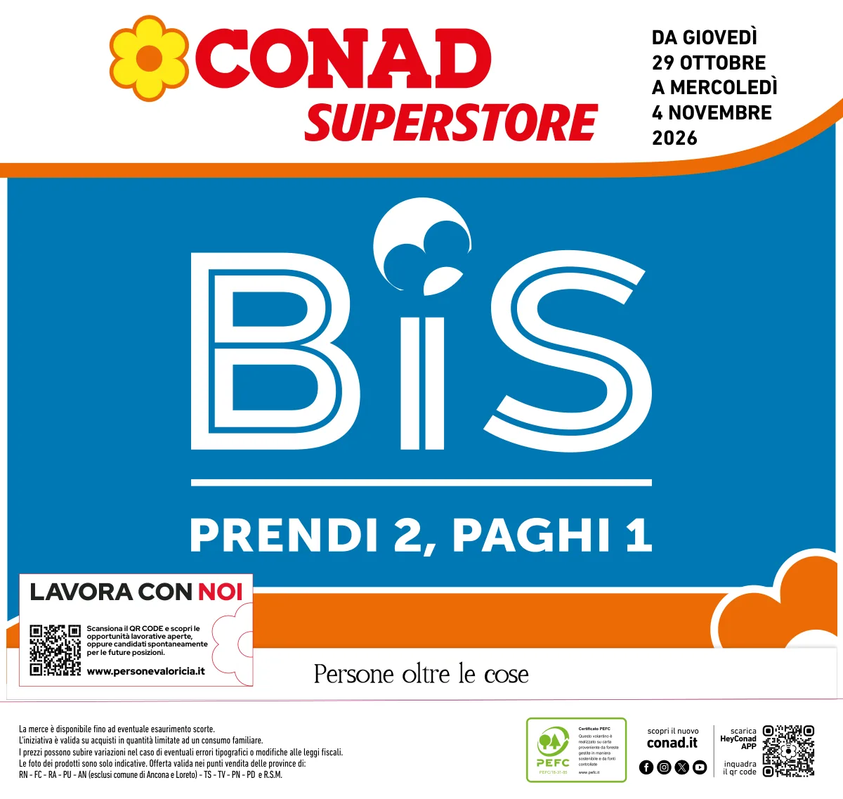 Copertina volantino Conad Superstore