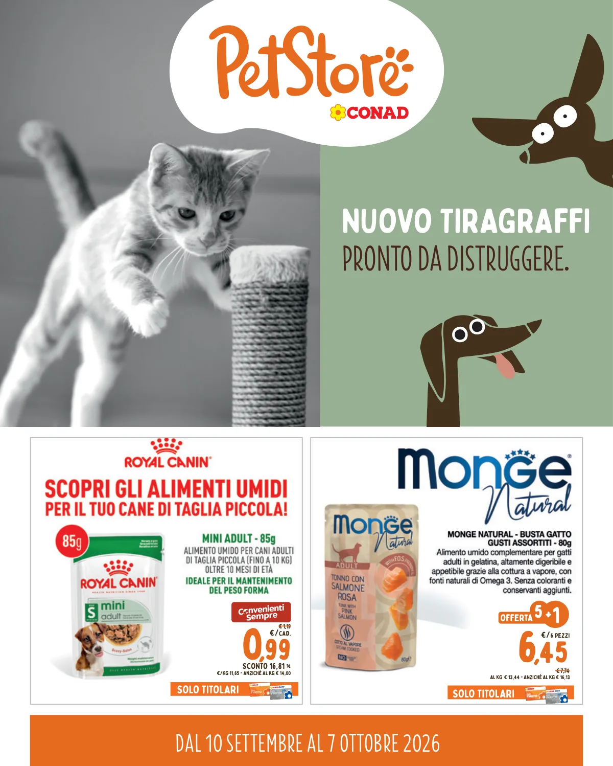 Volantino Pet Store Conad