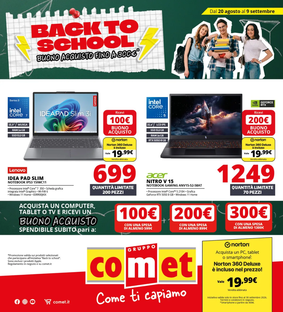 Volantino comet