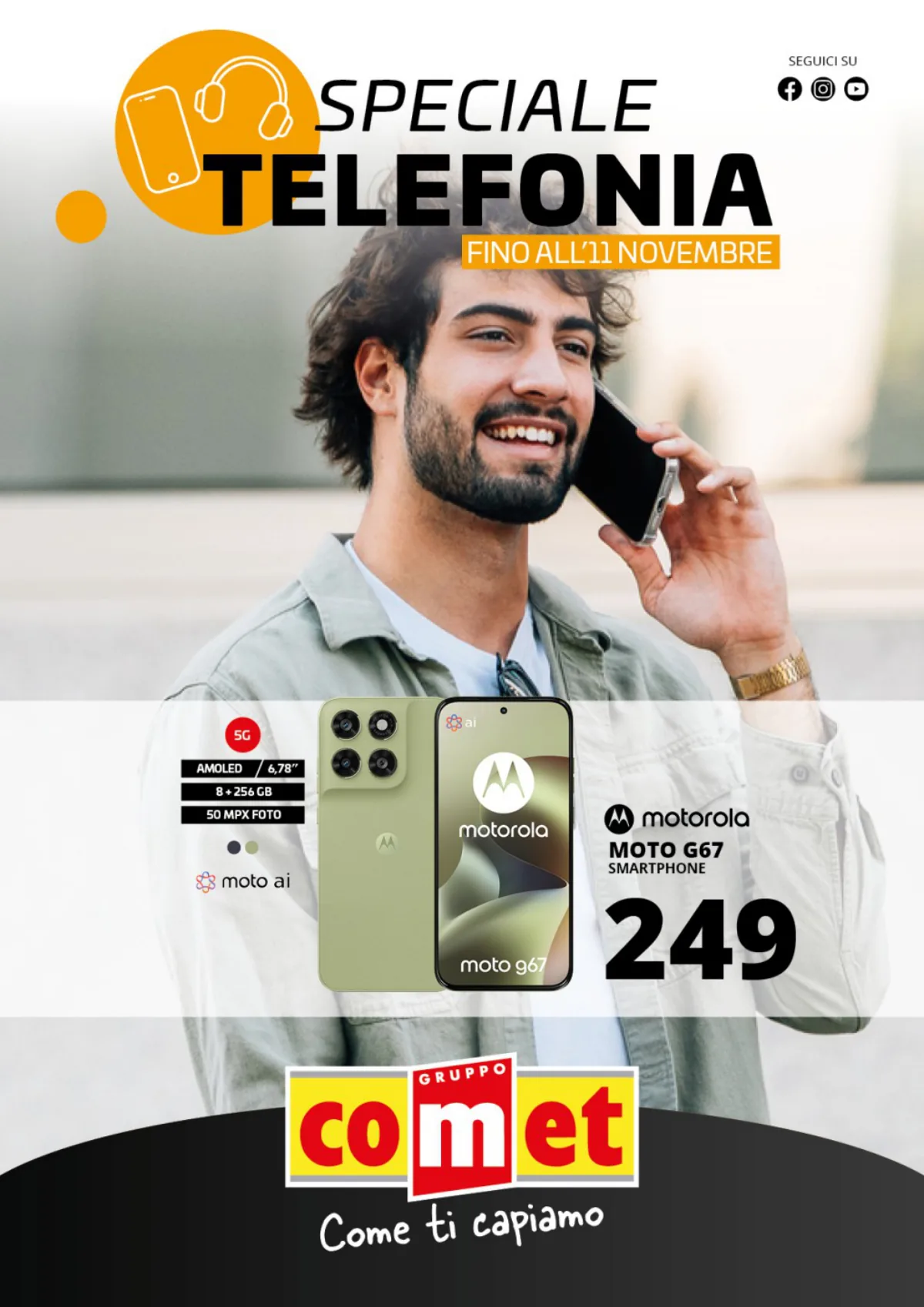 Copertina volantino comet