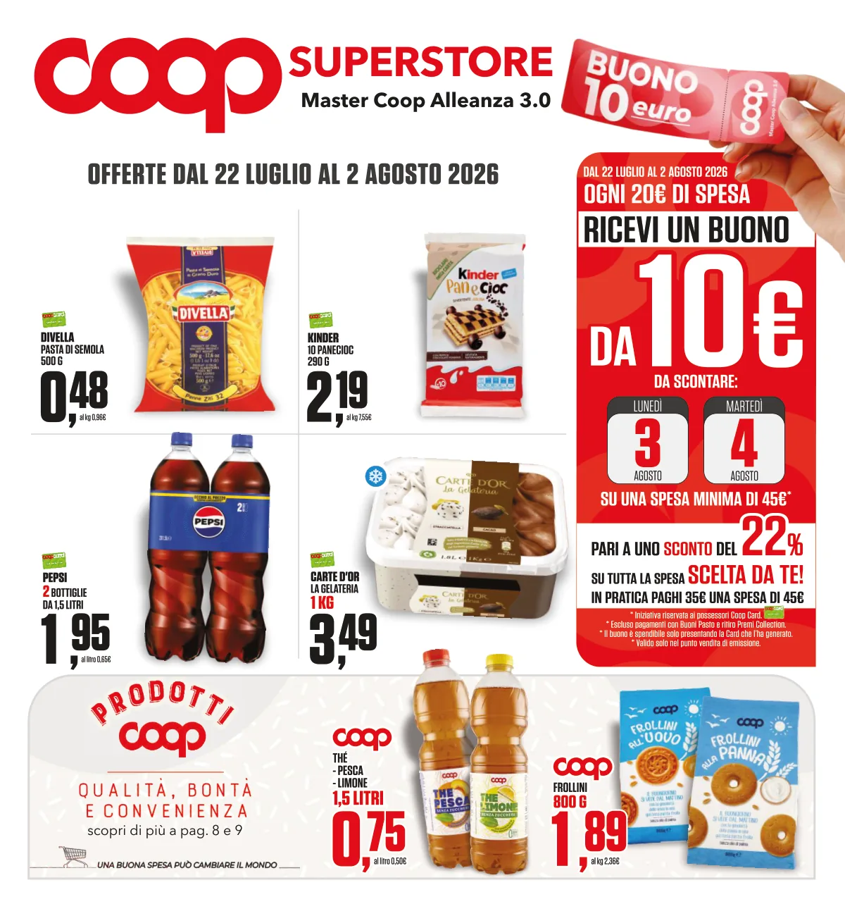 Volantino coop a Bari
