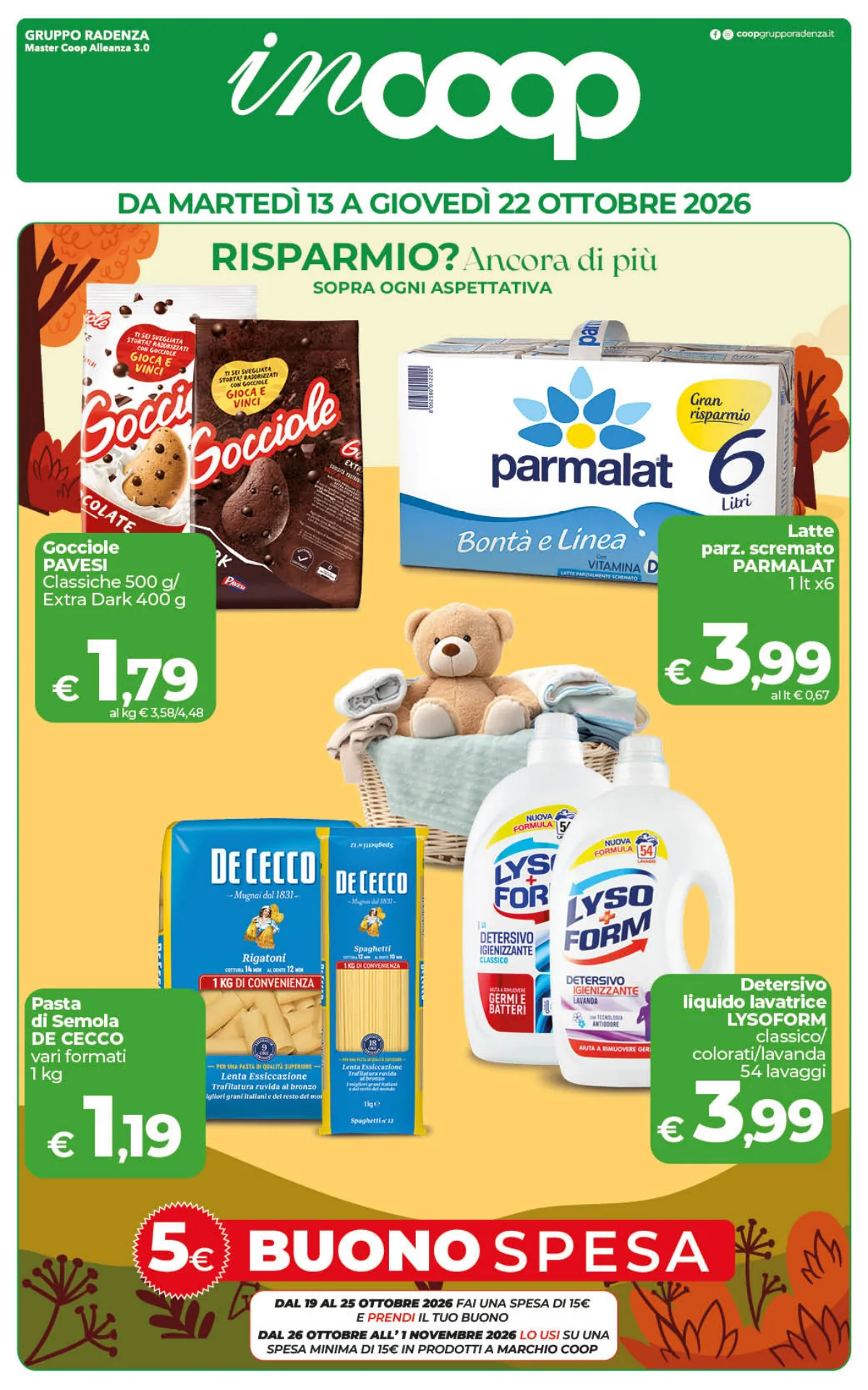 Copertina volantino coop