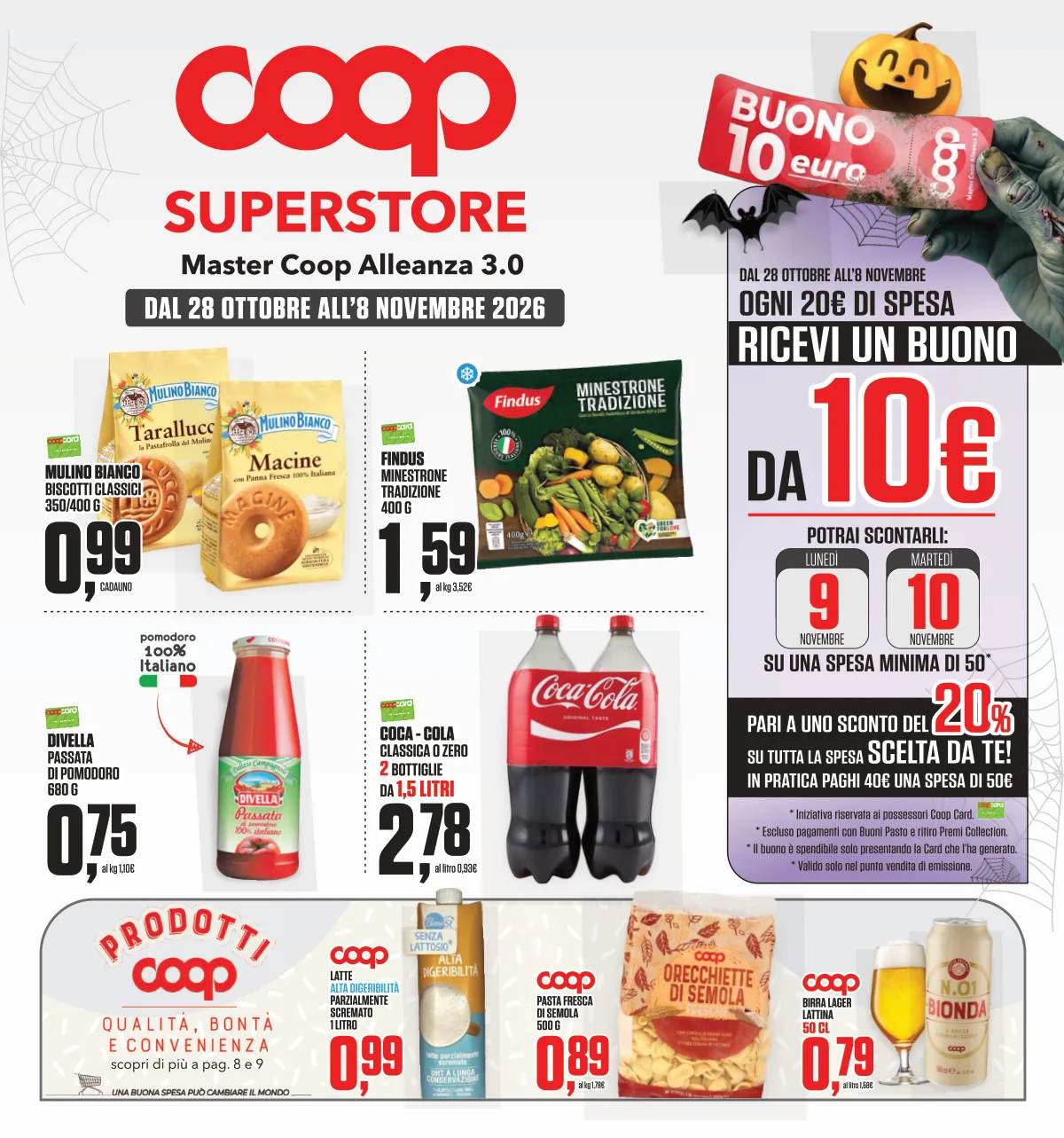 Copertina volantino coop