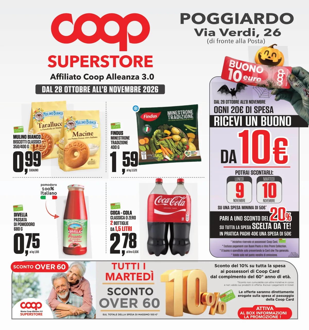 Copertina volantino coop