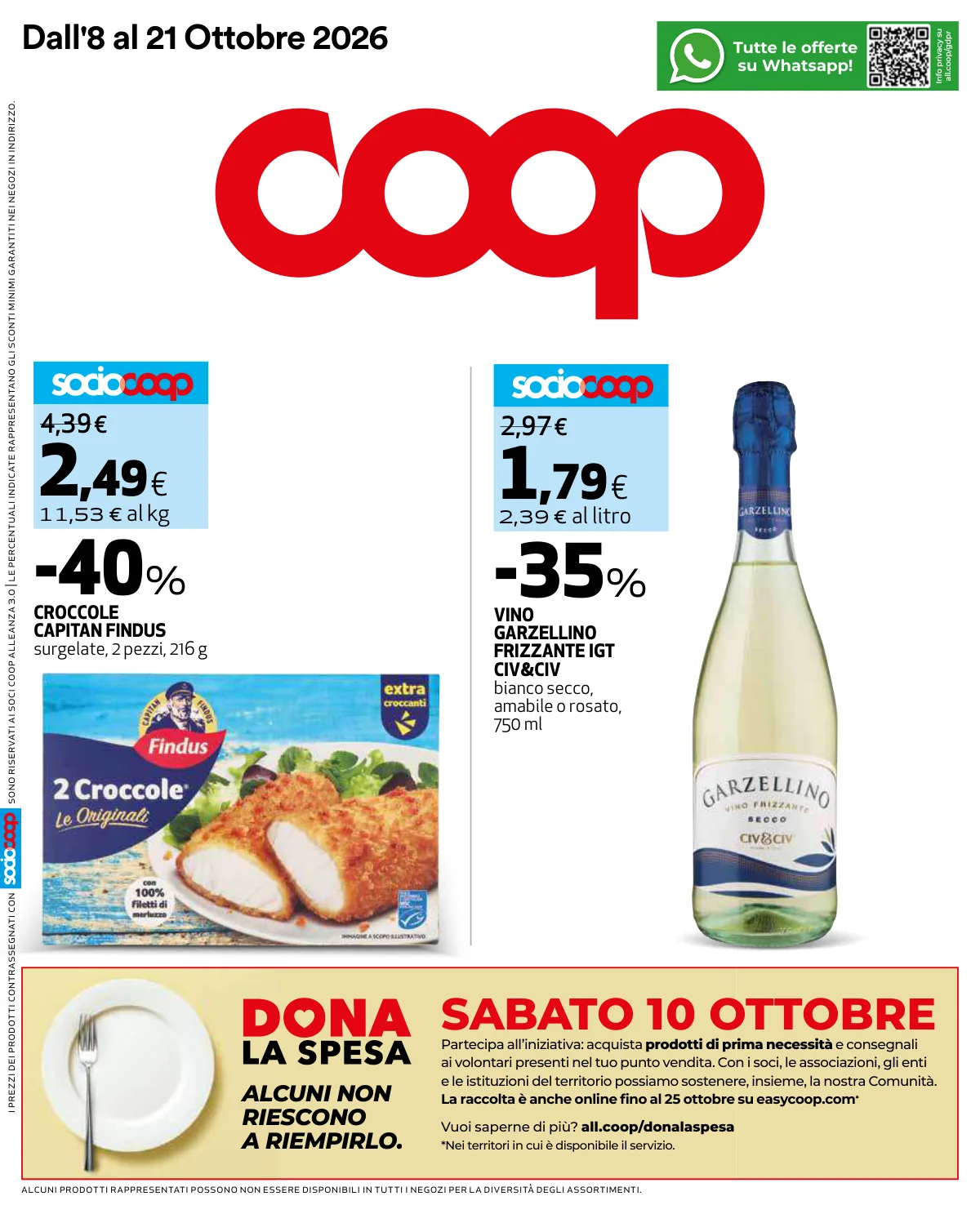Copertina volantino coop