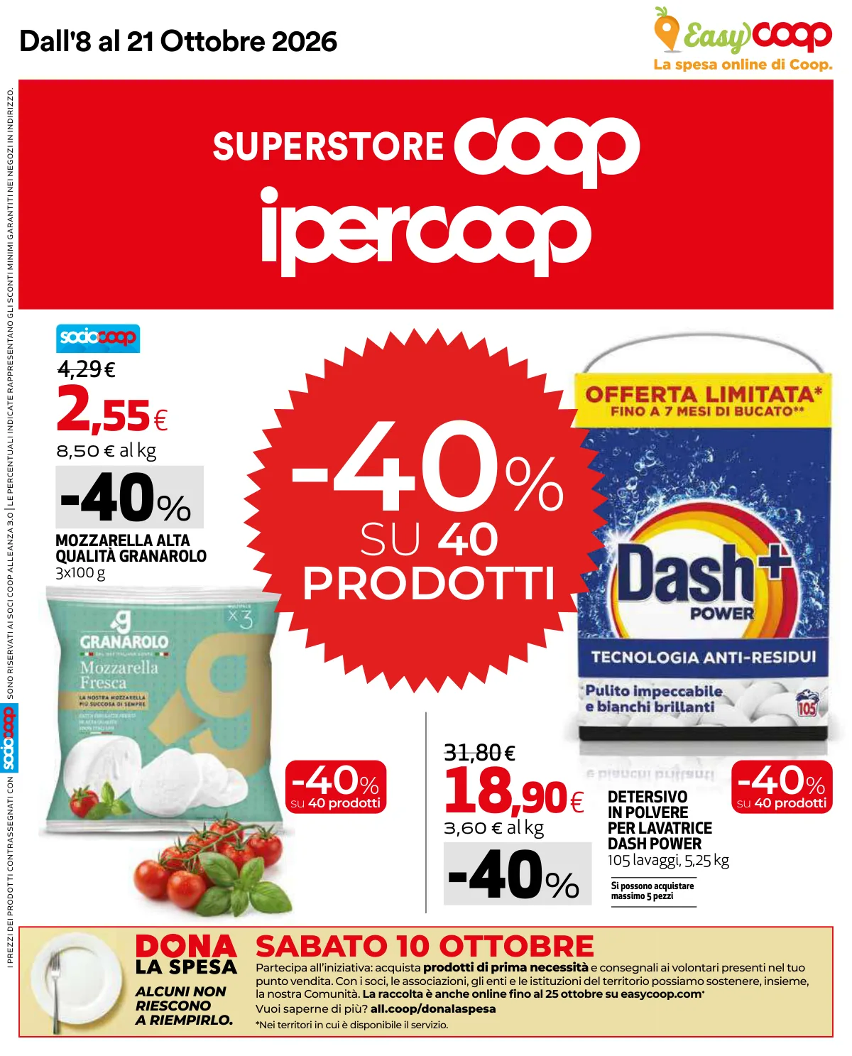 Copertina volantino coop