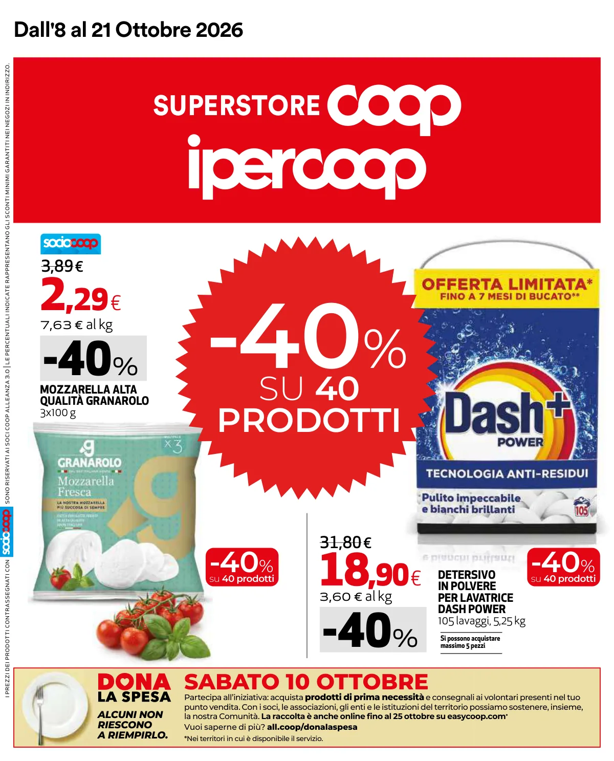 Copertina volantino coop