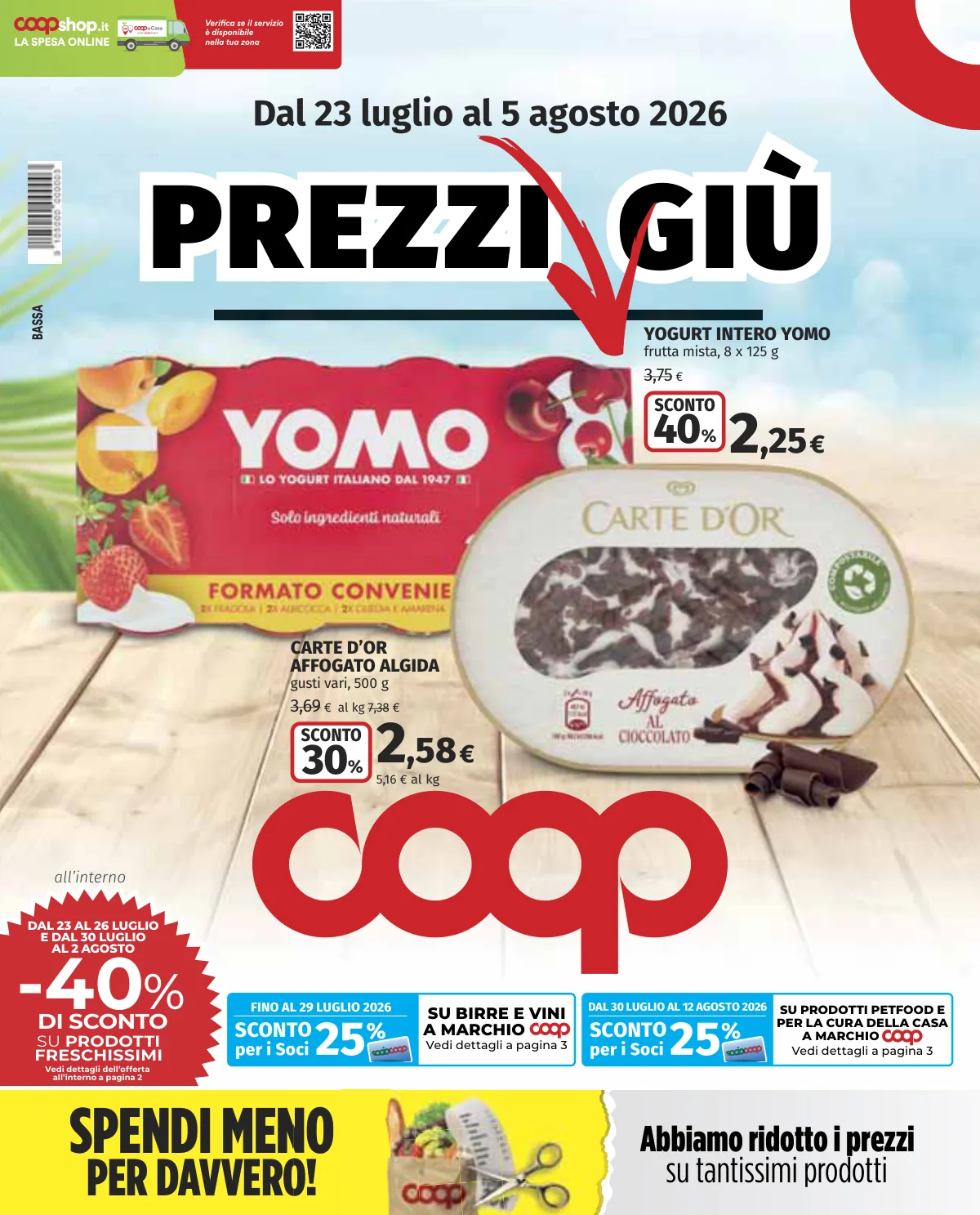 Volantino coop a Cavenago di Brianza