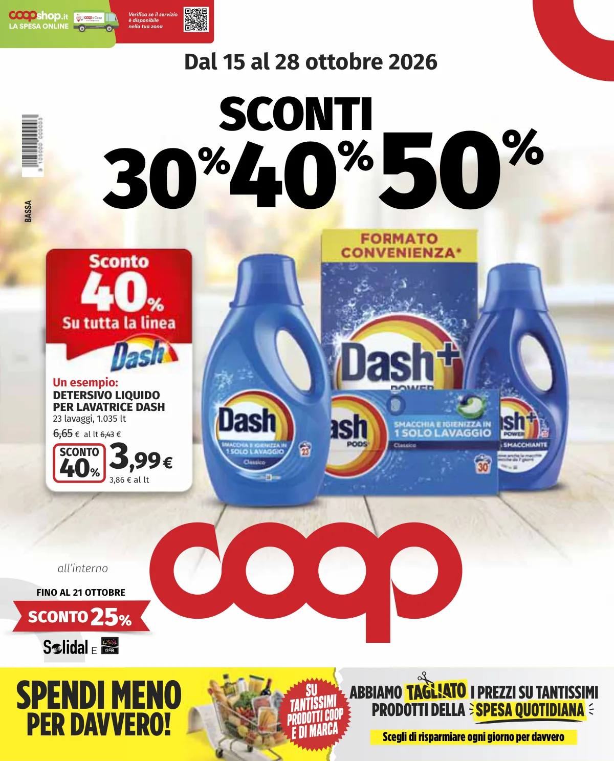 Copertina volantino coop