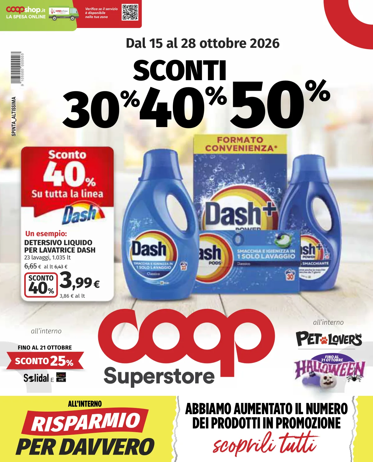 Copertina volantino coop