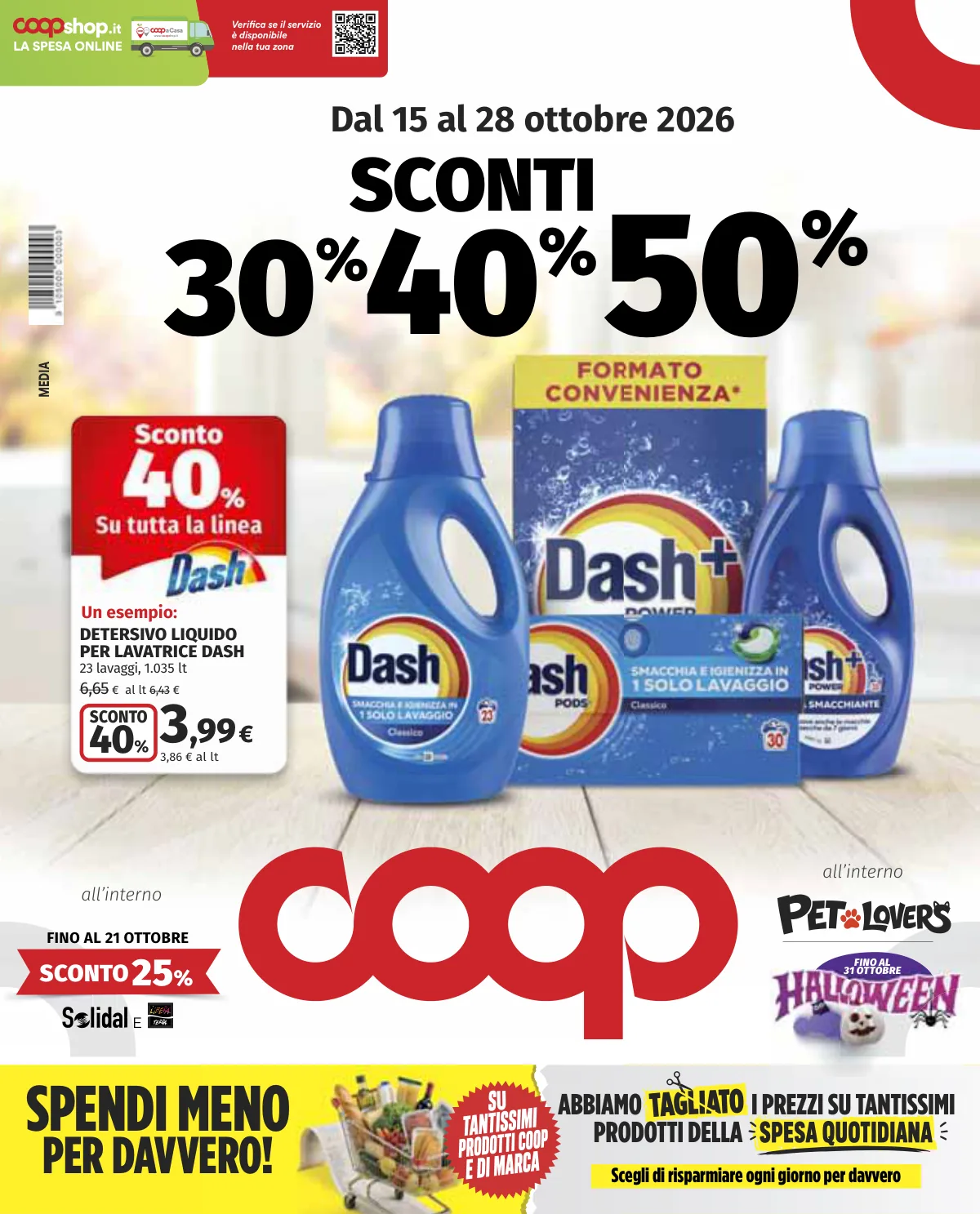 Copertina volantino coop