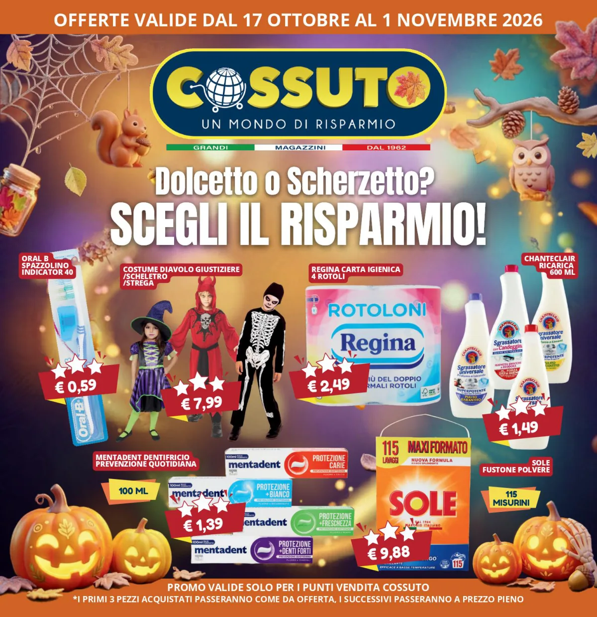 Copertina volantino Cossuto