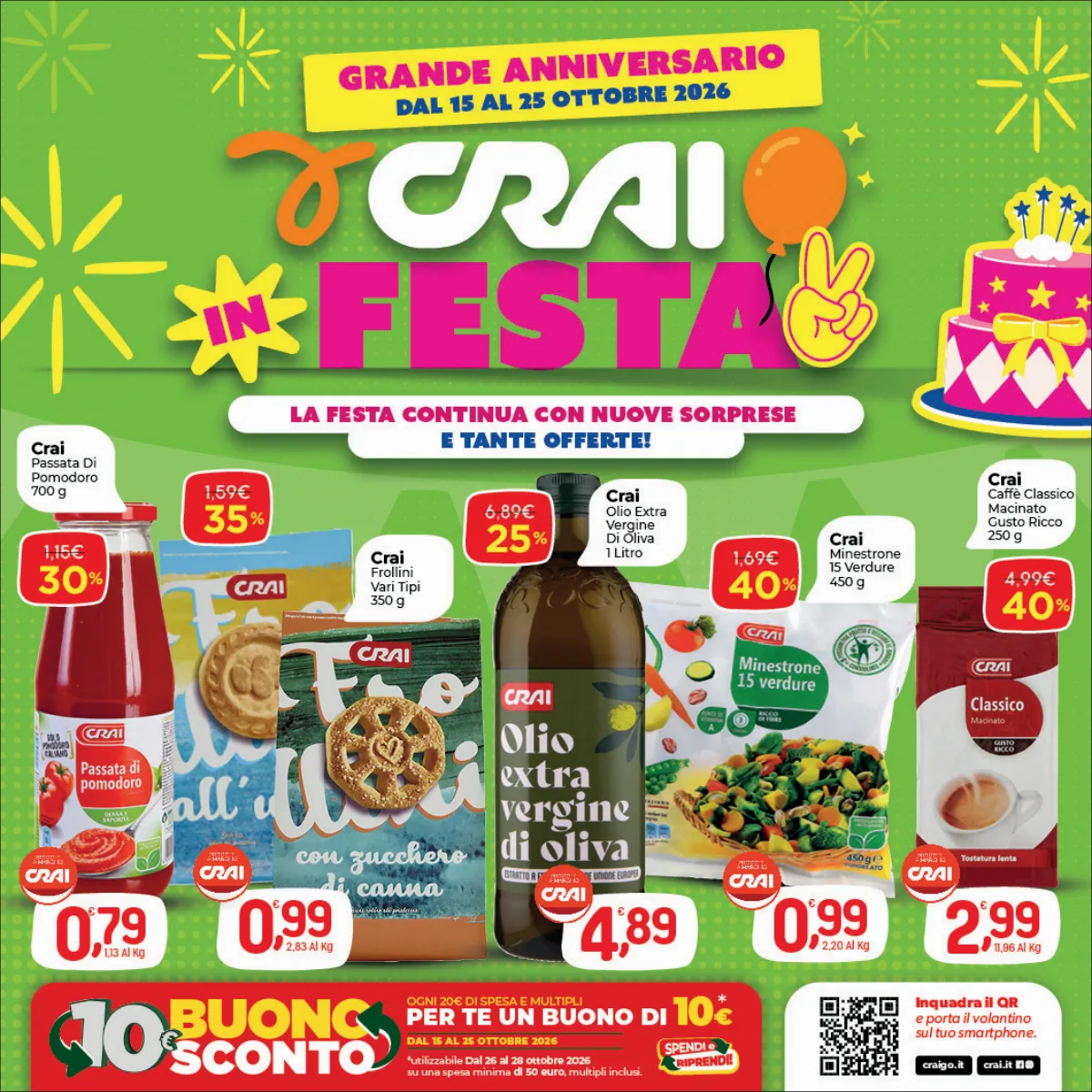 Copertina volantino crai