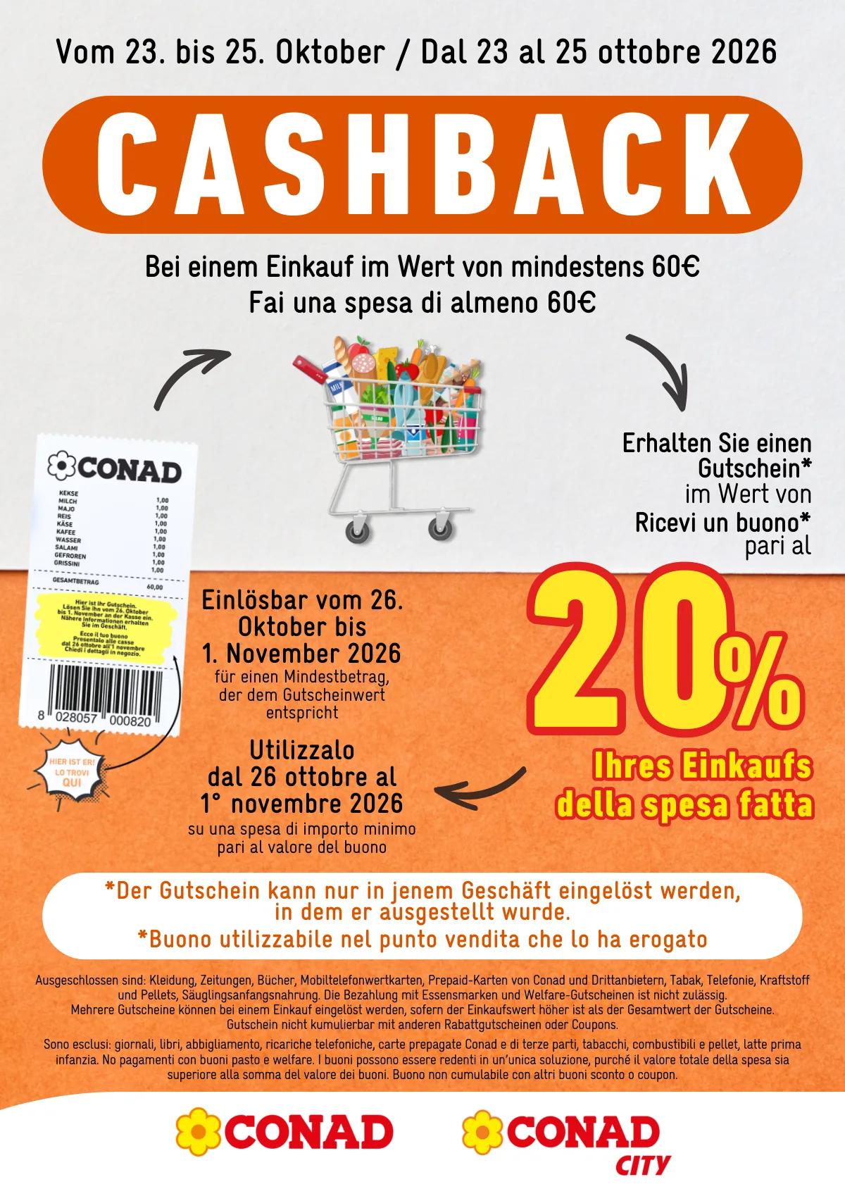 Copertina volantino Conad