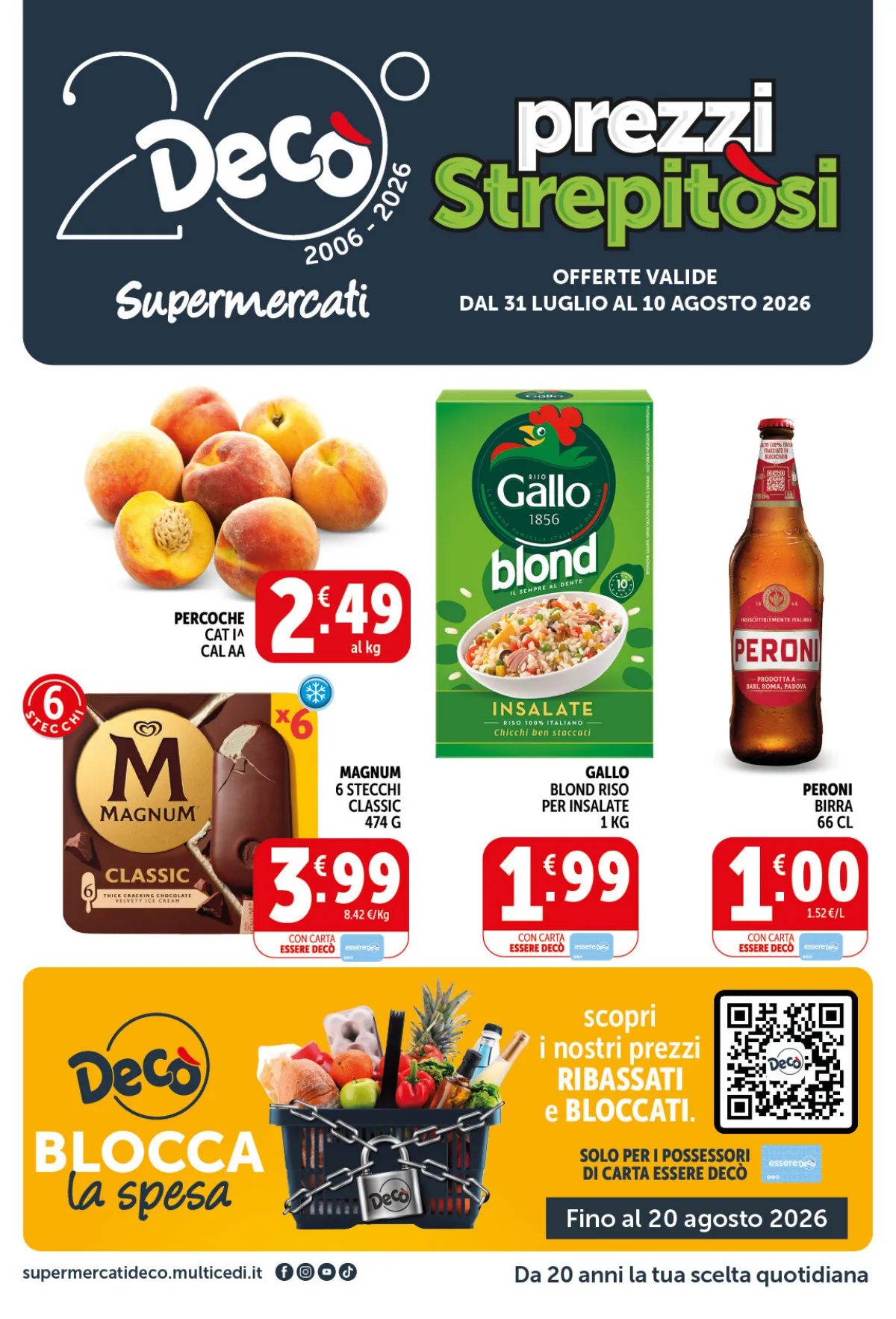 Volantino supermarket deco