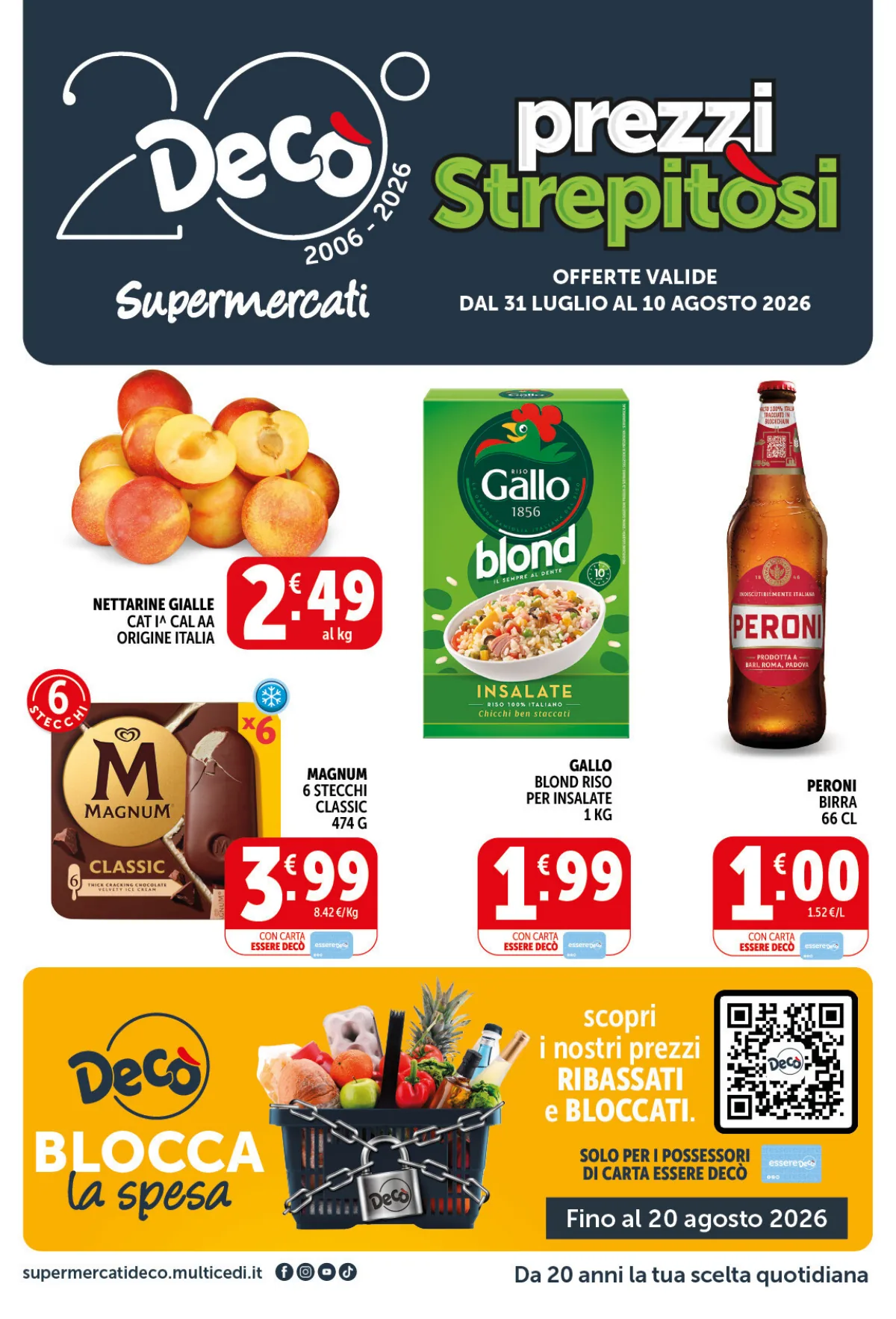 Volantino supermarket deco a Soleto